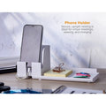 Amax Bostitch Konnect Desk Organizer with Power Station, White, BOSKT2BASEKIT1W
