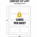 Avery ID Card, White, 1 Pack, AVE61610