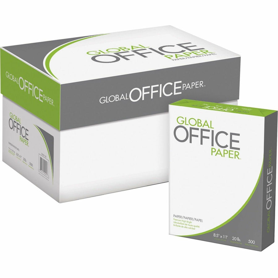 Global Office Premium Multipurpose Paper - White, 8 1/2" x 11", 10 / Carton — view 1
