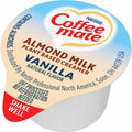 Nestle Professional Coffee mate Almond Milk Vanilla Plant-Based Liquid Creamer Singles, White, 50 / Box, NES42258