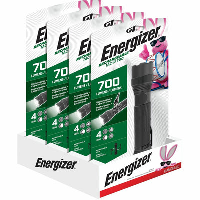 Energizer Rechargeable Tactical Metal Light, Black, EVEENPMTRL8HD