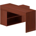 LYS L-Shape Workstation with Cabinet, Brown, LYSDK103RRMH