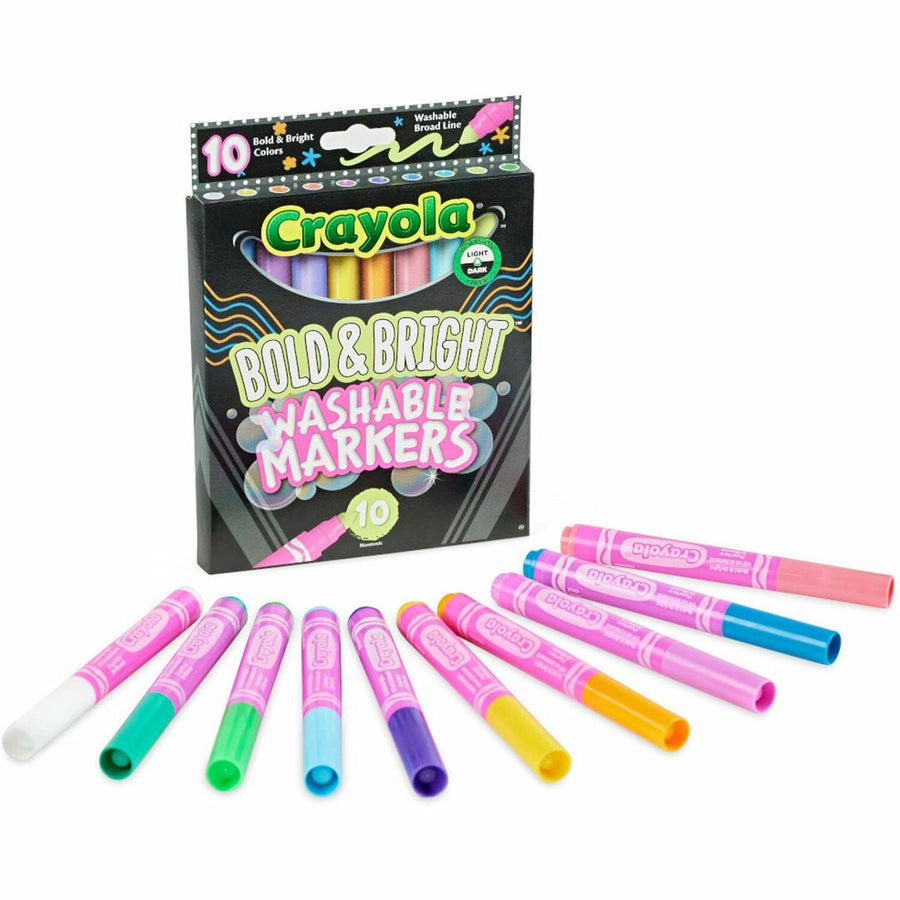 Crayola Bright/Bold Broad Line Markers, Assorted, Water-based Ink, 1 / Pack, CYO587735