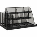 Mind Reader 14-Compartment Coffee/Condiment Organizer, Black, EMSCMG2MESH