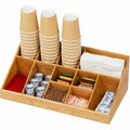 Mind Reader Bali 11-Compartment Bamboo Organizer, Brown, EMSCOMORGBM