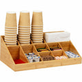 Mind Reader Bali 11-Compartment Bamboo Organizer, Brown, EMSCOMORGBM