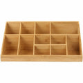 Mind Reader Bali 11-Compartment Bamboo Organizer, Brown, EMSCOMORGBM