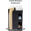 Mind Reader 8-Compartment Condiment Carousel, Black, EMSCUPOSPIN
