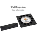 Mind Reader Anchor Coffee Pod Holder with Clock, Black, EMSPODCLOCK