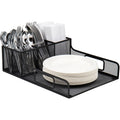 Mind Reader Serving Tray Countertop Organizer, Black, EMSPSNAMESH