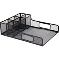 Mind Reader Serving Tray Countertop Organizer, Black, EMSPSNAMESH