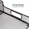 Mind Reader Serving Tray Countertop Organizer, Black, EMSPSNAMESH