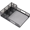 Mind Reader Serving Tray Countertop Organizer, Black, EMSPSNAMESH