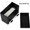 Mind Reader Anchor One-Touch Straw Dispenser, Black, EMSSTRAWDISP