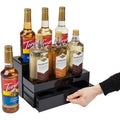 Mind Reader 9-Compartment Nested Syrup Bottle Holder, Black, EMSSYRUPH9