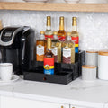Mind Reader 9-Compartment Nested Syrup Bottle Holder, Black, EMSSYRUPH9
