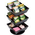 Mind Reader Anchor 12-Compartment Tea Carousel, Black, EMSTEASWIV3T