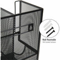 Mind Reader 6-Compartment Coffee Condiment Organizer, Black, EMSUPMESH