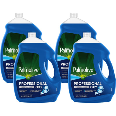Colgate-Palmolive Palmolive Professional Dish Soap Oxy Degreaser, Blue, 4 / Carton, CPC61034143CT