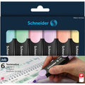 Schneider Schreibger�te GmbH Job Pastel Highlighters, 6 / Set, RED115097
