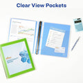Avery Flexi-View 3 Ring Binder, 1 Inch Round Rings, 1 Blue Binder, 8 1/2" Width x 11" Length, AVE17607