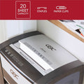 ACCO GBC Momentum Paper Shredder, X20-07, Micro-Cut, P-4, Anti-Jam, 20 Sheets, Black, GBCWSM177001