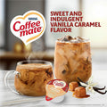 Nestle Professional Coffee mate Vanilla Caramel Nondairy Liquid Creamer Singles, White, 180 / Carton, NES63338