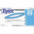 S. C. Johnson & Son Ziploc Grip n' Seal Freezer Bags, Blue, 1 Carton, SJN682254