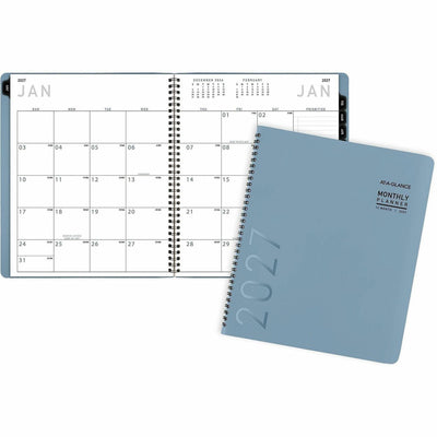 ACCO At-A-Glance Contemporary Monthly Planner, Slate, Blue, 9", AAG70250X20