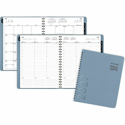 ACCO At-A-Glance Contemporary Weekly/Monthly Planner, Slate Blue, 8 1/4", AAG70940X20