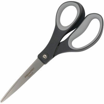Fiskars Titanium Soft Grip Scissors, Gray, 2 / Pack, FSK1067266