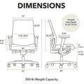 The HON HON Mid-Back Task Chair, Black, HONI2MM2AMC10BT