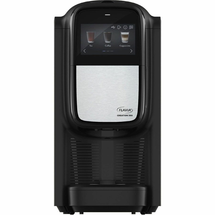 Flavia Creation C300 Brewer, Creation 300, 8.3" x 16.6", Black, Plastic, Removable Drip Tray, 1 Carton, LAV18000587