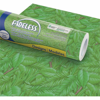 Dixon Ticonderoga Prang Bulletin Board Paper Rolls, Tropical Foliage, 1 Roll, PACP0056255