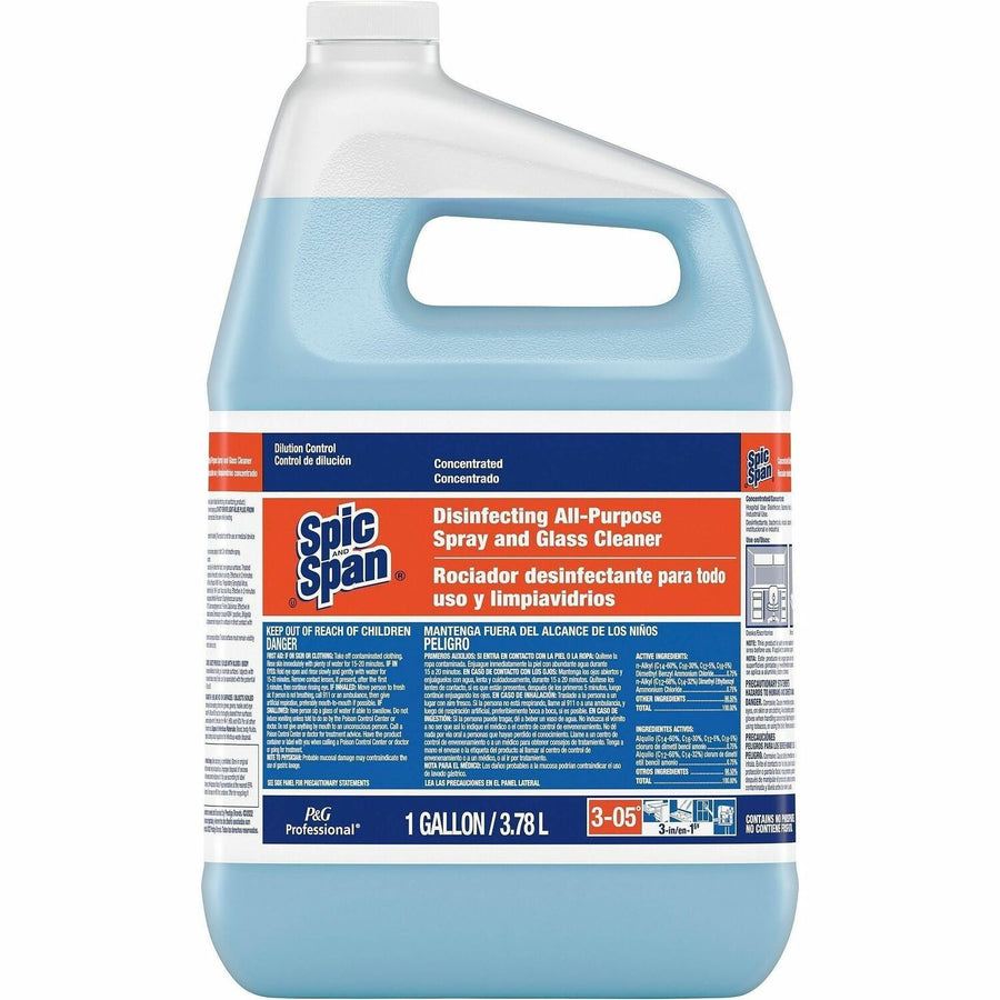 Spic and Span Concentrated Cleaner, Blue, Disinfectant, 2 / Carton, PGC32535
