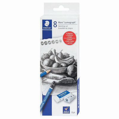 Staedtler Mars Lumograph Graphite Pencil Set, 1 Set, STD61100C8LU