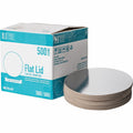 Remcoda BluTable 9" Round Foil Pan Flat Board Lids, Silver, 500 / Carton, RMLFOILLID9