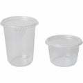Remcoda BluTable 16 oz Round Deli Tub Containers, Clear, 500 / Carton, RMLPPDEL16
