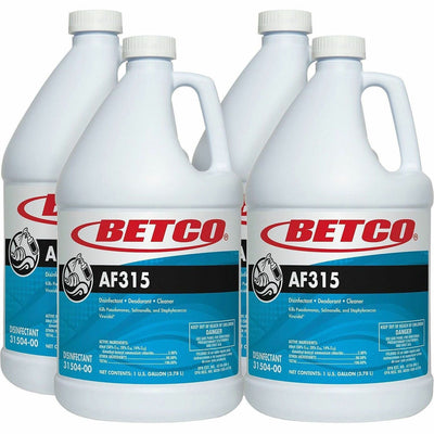Betco AF315 Disinfectant Cleaner, Turquoise, 4 / Carton — view 1