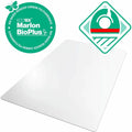 Floortex Ecotex Marlon BioPlus Chair Mat for Hard Floors, Clear, FLRNRCMFLBS0004