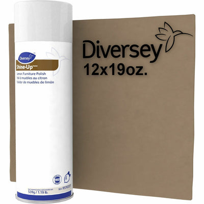 Diversey Shine-Up Lemon Furniture Polish, White, 12 / Carton, DVO95765571