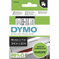 ACCO Dymo S0720820 D1 45800 Tape 19mm x 7m Black on Clear, DYMS0720820
