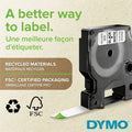 ACCO Dymo S0720930 D1 53713 Tape 24mm x 7m Black on White, DYMS0720930