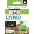ACCO Dymo S0720930 D1 53713 Tape 24mm x 7m Black on White, DYMS0720930