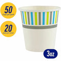 Genuine Joe 3 oz Cold Cups, White, 20 / Carton, GJO03161CT