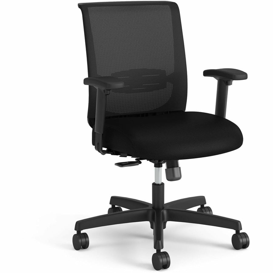 HON Convergence Swivel Tilt Task Chair, 27.7" x 42", Black, Sturdy, HONCMZ1ACU10