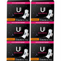 Kimberly-Clark U by Kotex Ultra Thin Overnight Pads, White, 6 / Carton, KCC54912CT