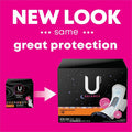 Kimberly-Clark U by Kotex Ultra Thin Overnight Pads, White, 6 / Carton, KCC54912CT