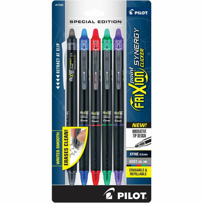 Pilot FriXion Erasable Gel Pens, 5 / Pack, PIL17354