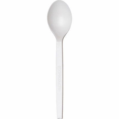WNA 7" Plant Starch Spoons, Beige, 50 / Pack, WNAEPS003